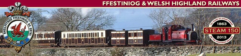 Ffestiniog & Welsh Highland Railways celebrate 130 Years of Steam. fest rail steam